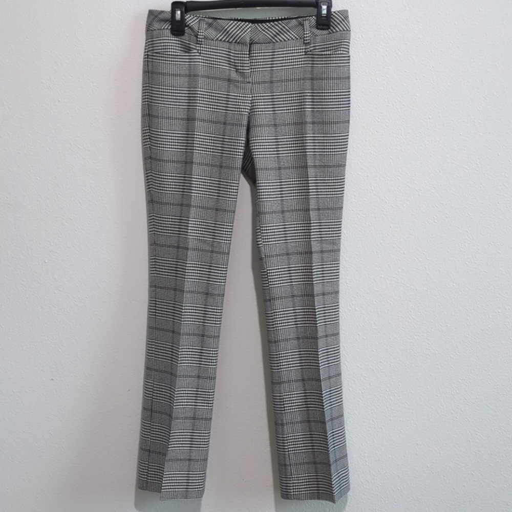 Express Women's Columnist Glen Plaid Houndstooth Pants
